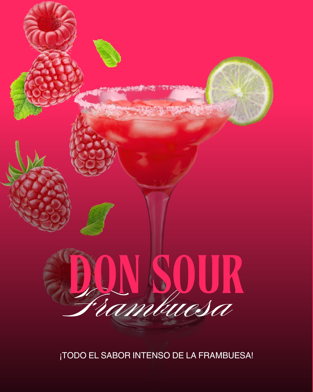 Pisco Don Sour sabor Frambuesa, formato 300 cc