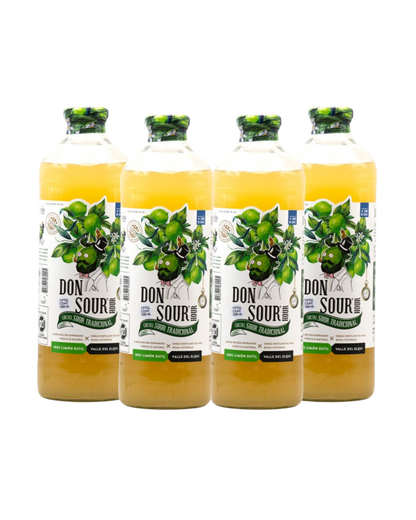 PACK 4 PISCOS DON SOUR TRADICIONAL 1 Litro